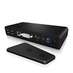 Icy Box Multi Docking Station for Notebooks and PCs, 2x USB 3.0, HDMI, Black IB-DK2241AC