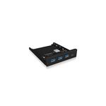 IcyBox 4x Port USB 3.0 Hub (3x USB 3.0, 1x USB Type-C), frontpanel 3.5'' IB-HUB1418-i3