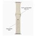 iDeal Soft Swirl Silicone Watch Band 38/40/41/42 S-M Cloud Dancer IDSSWB-3842-SM-608