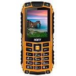 iGET Defender D10 Orange - odolný telefon IP68, DualSIM, 2500 mAh, BT, powerbanka, svítilna, FM, MP3