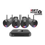 iGET HGNVK109104 - kamerový Wi-Fi set, 3K rozlišení, 10CH NVR + 4x kamera se zvukem, IR + LED,CZ app 75020571