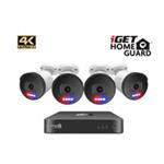 iGET HGNVK88504 - Kamerový UltraHD 4K PoE set, 8CH NVR + 4x IP 4K kamera, zvuk, SMART W/M/Andr/iOS