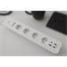 iGET HOME Power 4 USB - WiFi chytrá prodlužka 4x 230V + 4x USB, samostatná, měření spotřeby, 3680W