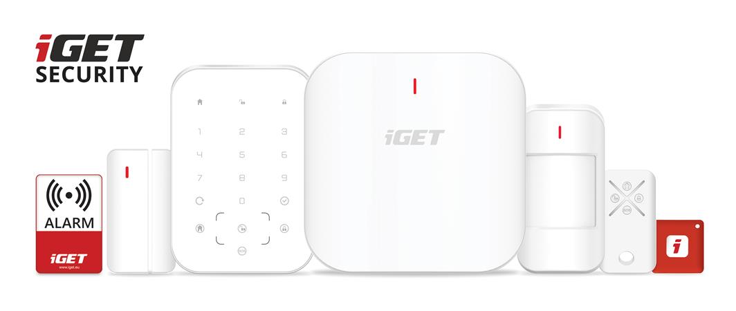 iGET SECURITY M6-4G Premium - Inteligentní bezdrátový 4G LTE/WiFi/Ethernet/GSM zabezpečovací systém s ovládáním IP kame