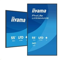 iiyam ProLite LH5564UHS-B1AG, 139cm (55''), 4K, USB, USB-C, RS232, Ethernet, Wi-Fi, Android, kit (RS232), black