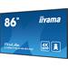 iiyama ProLite LH8675UHS-B1AG - 86" Třída úhlopříčky (85.6" zobrazitelný) displej LCD s LED podsvíc