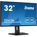 iiyama ProLite/XB3288UHSU-B5/31,5"/VA/4K UHD/60Hz/3ms/Black/3R