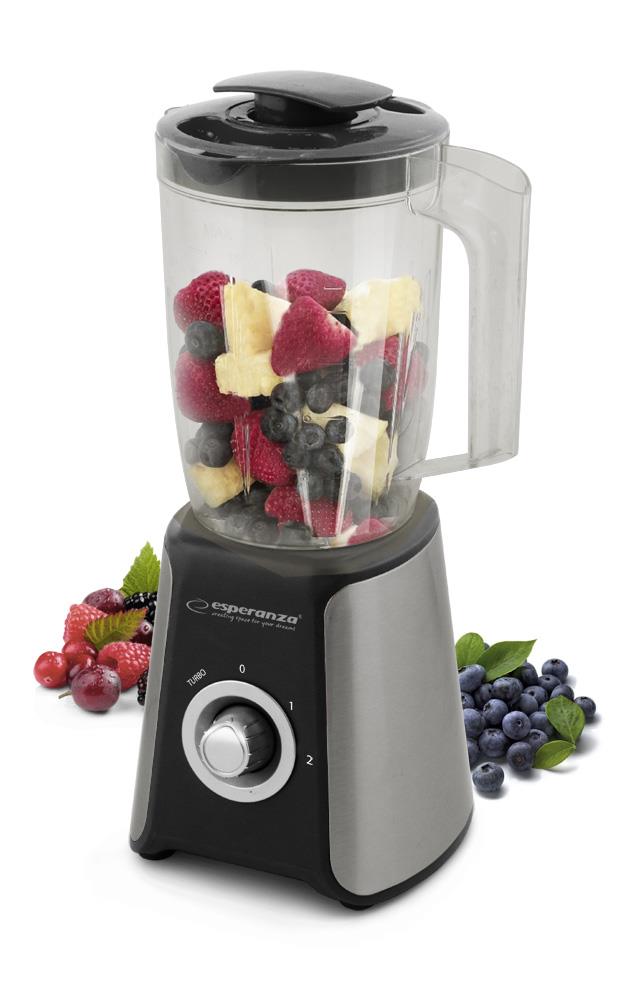 Esperanza EKM016K SMOOTHIE stolný mixér 350W s nádobou 1.5l, nehrdzavejúci EKM016K