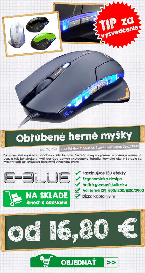Vyberte z týchto obľúbených herných myšiek Vyberte z týchto obľúbených herných myšiek