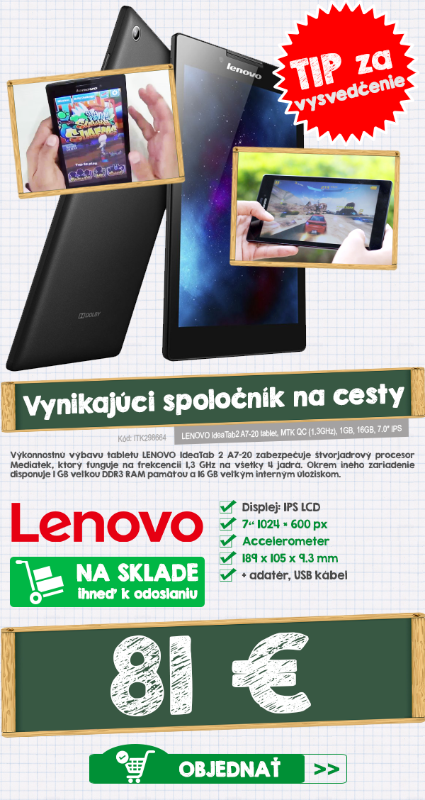 Výkonný tablet ako vynikajúci spoločník na cesty