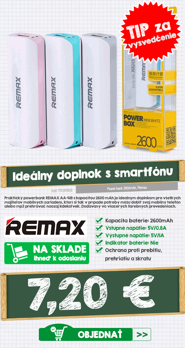 Power Banka - ideálny doplnok k smartfónu Power Banka - ideálny doplnok k smartfónu