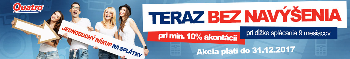 Splátky opäť bez navýšenia! Splátky opäť bez navýšenia!