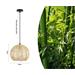 IMMAX BOHO PELO designové závěsné svítidlo, D30cm, E27, přírodní ratan 08258L