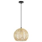 IMMAX BOHO PELO designové závěsné svítidlo, D30cm, E27, přírodní ratan 08258L