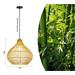 IMMAX BOHO PELO designové závěsné svítidlo, D40cm, E27, přírodní ratan 08257L