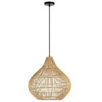 IMMAX BOHO PELO designové závěsné svítidlo, D40cm, E27, přírodní ratan 08257L