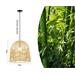 IMMAX BOHO PELO designové závěsné svítidlo, D40cm, E27, přírodní ratan 08262L