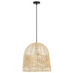 IMMAX BOHO PELO designové závěsné svítidlo, D40cm, E27, přírodní ratan 08262L