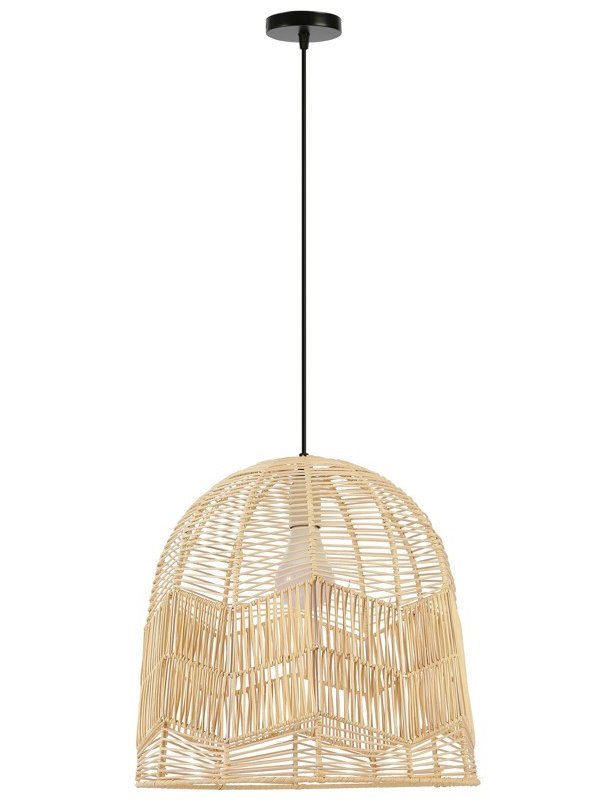IMMAX BOHO PELO designové závěsné svítidlo, D50cm, E27, přírodní ratan 08263L