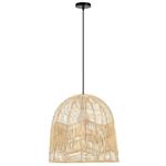 IMMAX BOHO PELO designové závěsné svítidlo, D50cm, E27, přírodní ratan 08263L