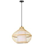 IMMAX BOHO PINCHOS designové závěsné svítidlo, D40cm, E27, bambusové dřevo 08256L