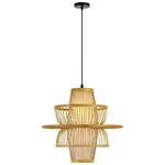 IMMAX BOHO PINCHOS designové závěsné svítidlo, D45cm, E27, bambusové dřevo 08254L
