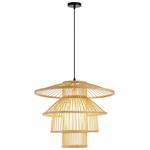 IMMAX BOHO PINCHOS designové závěsné svítidlo, D50cm, E27, bambusové dřevo 08255L