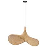 IMMAX BOHO SOMBRERO designové závěsné svítidlo D70cm, E27, přírodní ratan 08289L