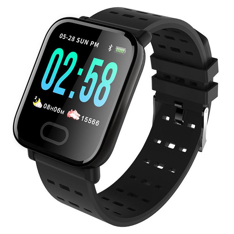 IMMAX chytré hodinky SW11/ 1.3" OLED LCD/ NRF52832/ BT/ IP67/ kompatibilní s Android 4.4 / iOS 8.5 a vyšší/ černé 09016