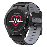 IMMAX chytré hodinky SW8/ 0,95" OLED LCD/ NRF52832/ BT/ GPS/ IP67/ komp. s Android 4.4 / iOS 9.0 a vyšší/ černo-še 09011
