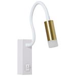 IMMAX GOAL designové nástěnné LED svítidlo, vypínač, 3W, bílo-zlaté 08284L