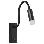 IMMAX GOAL designové nástěnné LED svítidlo, vypínač, 3W, černé 08282L