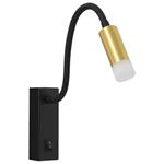 IMMAX GOAL designové nástěnné LED svítidlo, vypínač, 3W, černo-zlaté 08283L