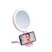 IMMAX LED kosmetické zrcátko SWEET Make up/ oboustranné/ 10x zvětšovací/ CCT/ stojánek na mobil/ růžové 09102L