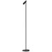 IMMAX LED podlahová lampa TIT/ 6W/ DC 12V/0,5A/ 100-240 VAC/ 400lm/ CCT/ černá se zlatými prvky 08993L