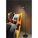 IMMAX LED podlahová lampa TIT/ 6W/ DC 12V/0,5A/ 100-240 VAC/ 400lm/ CCT/ černá se zlatými prvky 08993L
