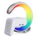 IMMAX LED relaxační lampička FLAMINGO/ Qi nabíjení/ budík/ RGB/ 300lm/ USB výstup/ BT 5.1/ stříbrná 08987L