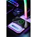 IMMAX LED stolní lampička GAMER RGB/ Qi nabíjení/ RGB/ 250lm/ 5V/2,1A/ USB výstup/ bílá 08988L
