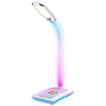 IMMAX LED stolní lampička GAMER RGB/ Qi nabíjení/ RGB/ 250lm/ 5V/2,1A/ USB výstup/ bílá 08988L