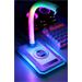 IMMAX LED stolní lampička GAMER RGB/ Qi nabíjení/ RGB/ 250lm/ 5V/2,1A/ USB výstup/ černá 08989L
