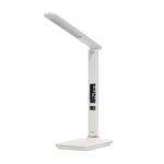 IMMAX LED stolní lampička Kingfisher/ 9W/ 450lm/ 12V/1A/ 3 různé barvy světla/ sklápěcí rameno/ USB/ bílá 08934L
