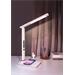 IMMAX LED stolní lampička Kingfisher/ Qi nabíjení/ 8,5W/ 400lm/ 12V/2,5A/ 3 barvy světla/ sklápěcí rameno/ bílá 08966L