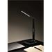 IMMAX LED stolní lampička Kingfisher/ Qi nabíjení/ 8,5W/ 400lm/ 12V/2,5A/ 3 barvy světla/ sklápěcí rameno/ černá 08965L
