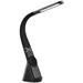 IMMAX LED stolní lampička MAGIC/ magnetické Qi nabíjení/ ohebný krk/ 12,5W/ 9V/2,22A/ 320lm/ USB-C/ černá 09110L