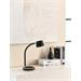 IMMAX LED stolní lampička PERLA/ Qi nabíjení/ 18W/ DC 12V/1,5A/ 270lm/ černo-šedá/ kovový detail 08996L