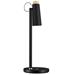 IMMAX LED stolní lampička TIT/ Qi nabíjení/ 12W/ DC12V/1A/ 100-240 VAC/ 150lm/ černá se zlatými prvky 08991L
