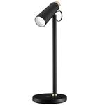 IMMAX LED stolní lampička TIT/ Qi nabíjení/ 12W/ DC12V/1A/ 100-240 VAC/ 150lm/ černá se zlatými prvky 08991L