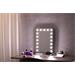 IMMAX LED zrcadlo HOLLYWOOD Make-up/ CCT/ LCD display/ USB C/A výstupy/ šedé 09101L