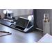 IMMAX LED zrcadlo HOLLYWOOD Make-up/ CCT/ LCD display/ USB C/A výstupy/ šedé 09101L