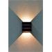 IMMAX LUXLINE venkovní LED nástěnné osvětlení, 6W, 3000K, 240V, IP54, černé 08520L